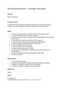 thumbnail of Role-Profile-Museum-Steward-John-Bunyan