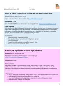 thumbnail of Collections Review Case Studies 2016